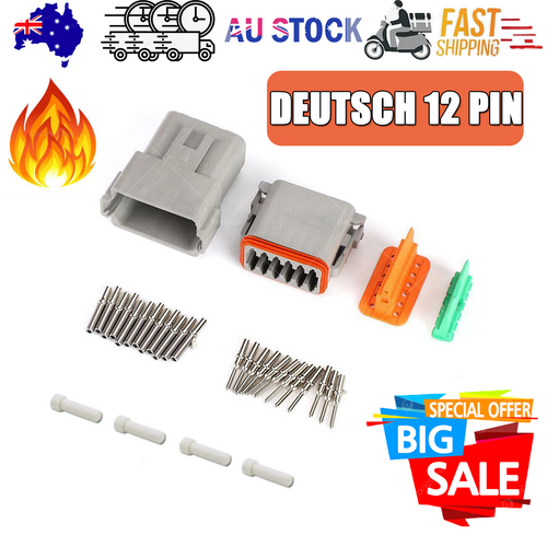 Deutsch DT 12-Way 12 Pin Electrical Connector Waterproof Plug Kit