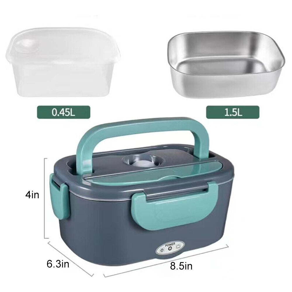 Leakproof Electric Lunch Box Food Warmer, 1.5L, Portable, PTC Tech