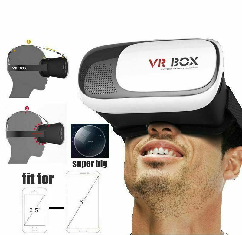 Adjustable Lens 3D VR Headset w/Gamepad for Smartphones