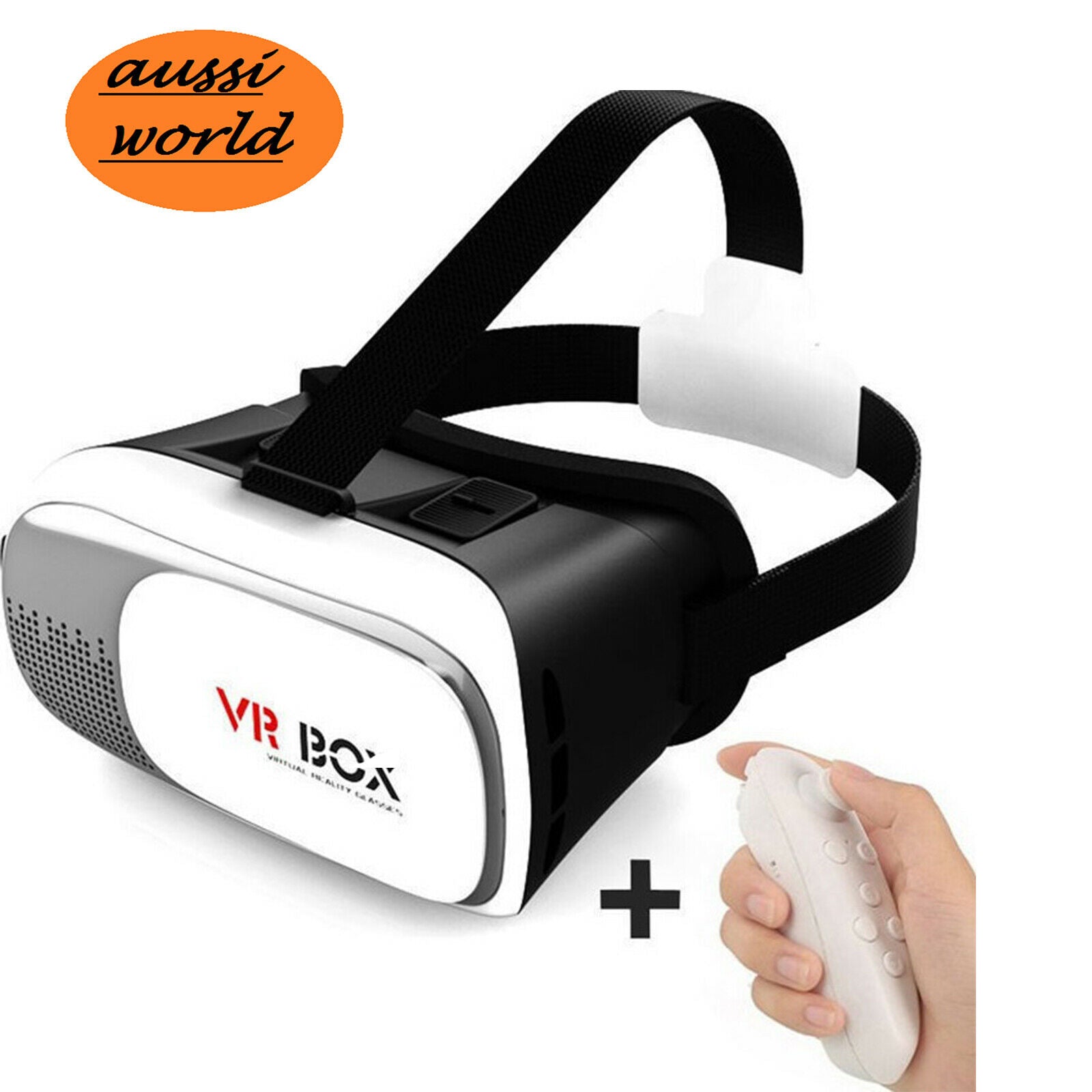 Adjustable Lens 3D VR Headset w/Gamepad for Smartphones