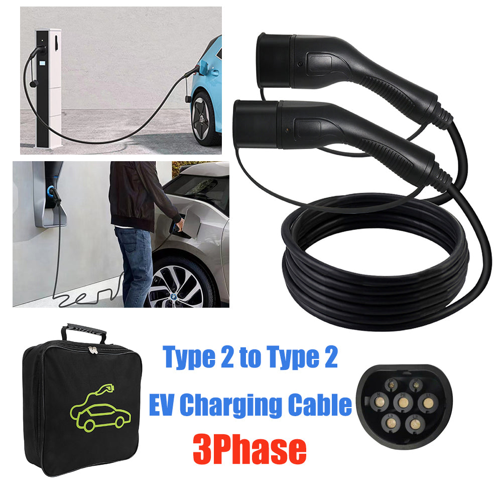 32A 22kW 3Phase EV Charging Cable 5m with Storage Bag