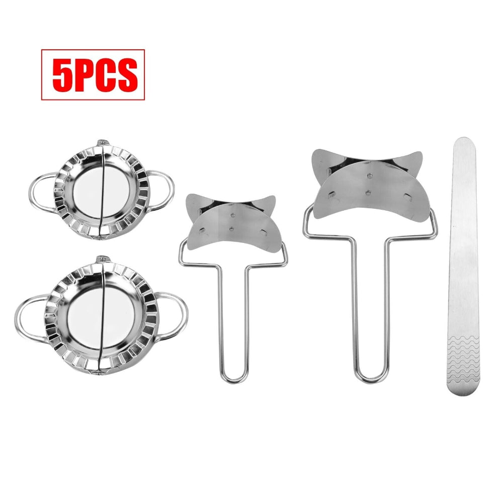 Stainless Steel Dumpling Maker Set with Dough Press Tools