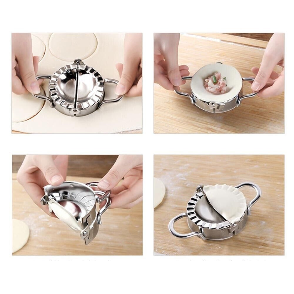 Stainless Steel Dumpling Maker Set with Dough Press Tools