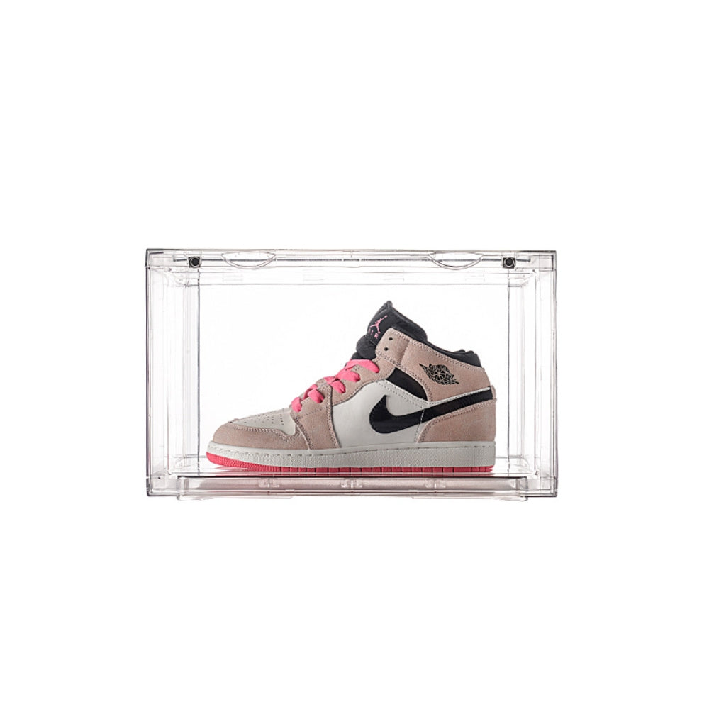 Acrylic Stackable Shoe Storage Boxes with Magnetic Doors