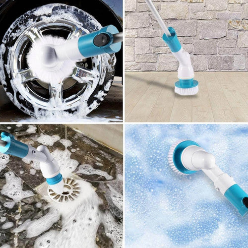 2PCS Cordless Spin Scrubber Kit with 6 Brush Heads