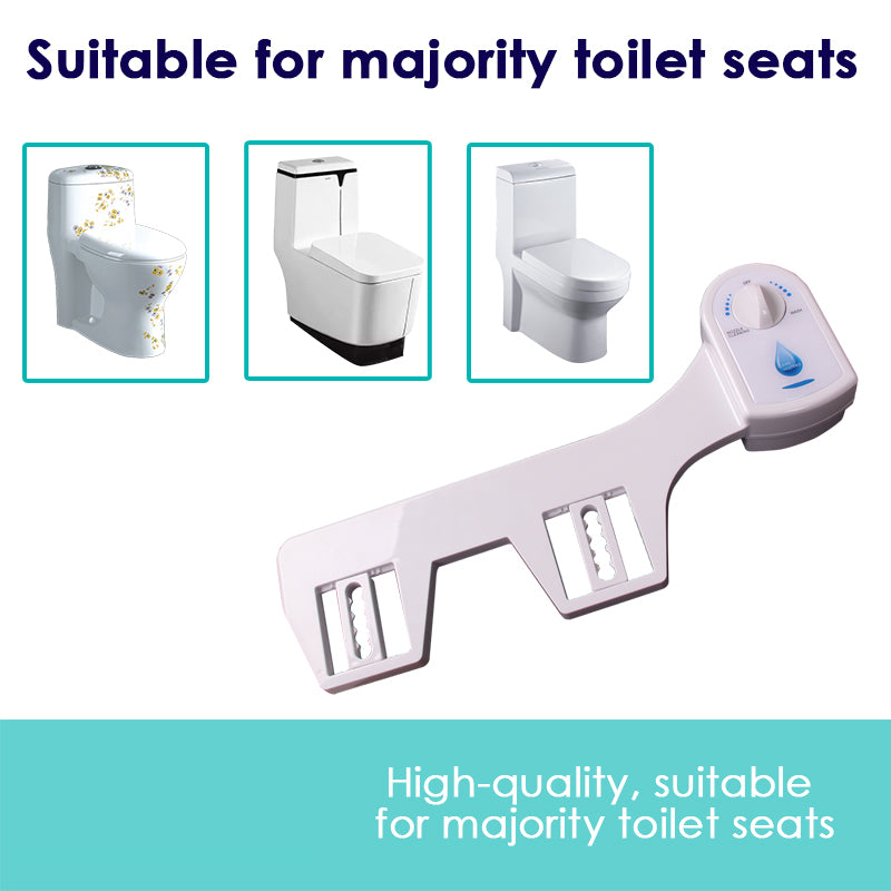 Adjustable Dual Nozzles Toilet Bidet Seat, Easy Install