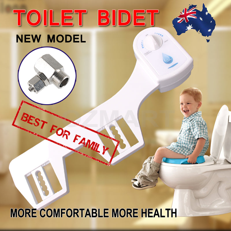 Adjustable Dual Nozzles Toilet Bidet Seat, Easy Install