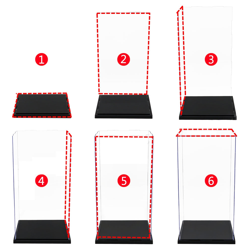 High Transparency 15x15x25CM Acrylic Display Case Dustproof