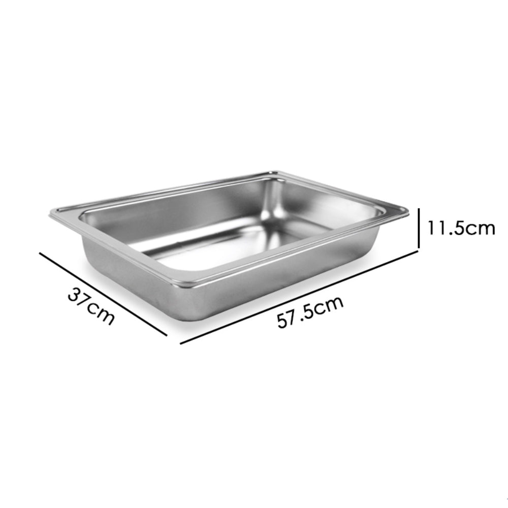 9L Stainless Steel Chafing Dish Set Food Warmer with Fuel Holders