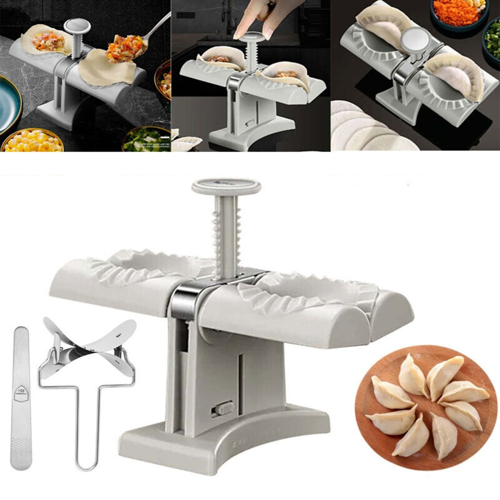 Stainless Steel Double Head Dumpling Maker Set - 3PCS