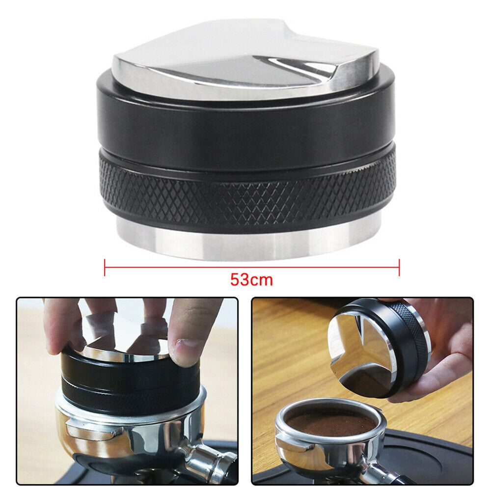 Durable Dual Head Coffee Distributor & Tamper, 53mm