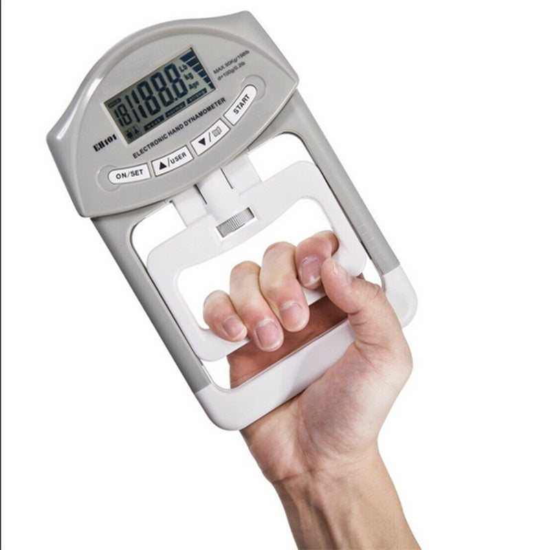 Ergonomic Digital Hand Grip Strength Tester, 90kg Max Force