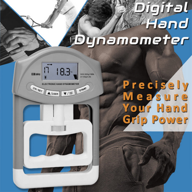 Ergonomic Digital Hand Grip Strength Tester, 90kg Max Force