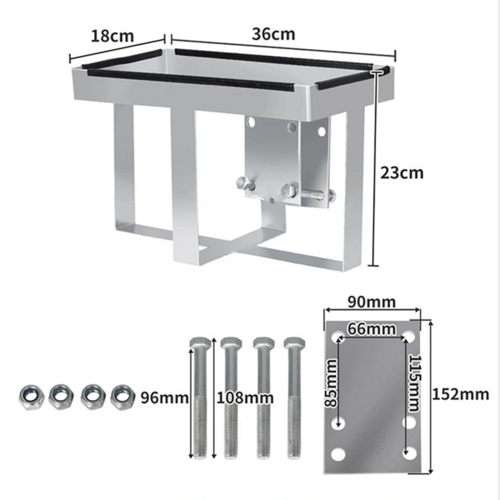 Galvanized Steel 20L Jerry Can Holder for Camper & Trailer