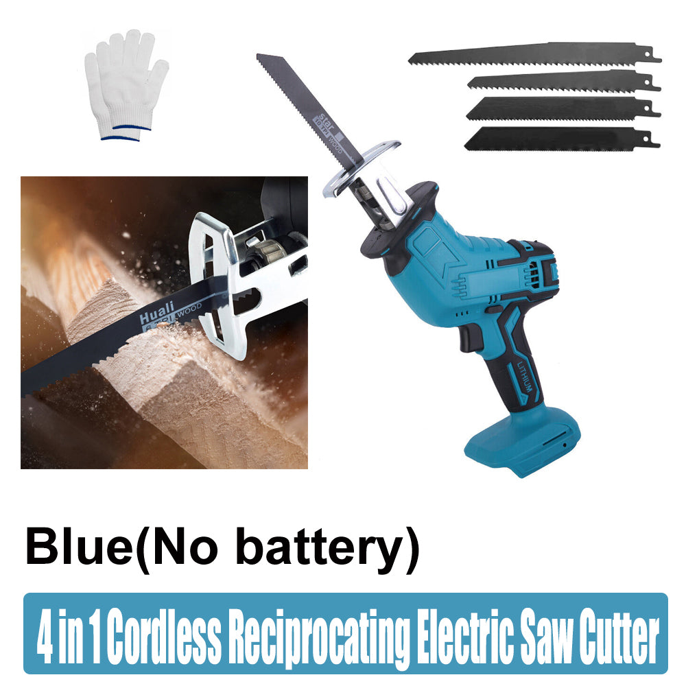 High Power Cordless Reciprocating Saw Kit, Variable Speed