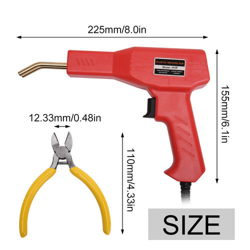 Ergonomic Plastic Welder Kit with 2000 Staples, AU Plug