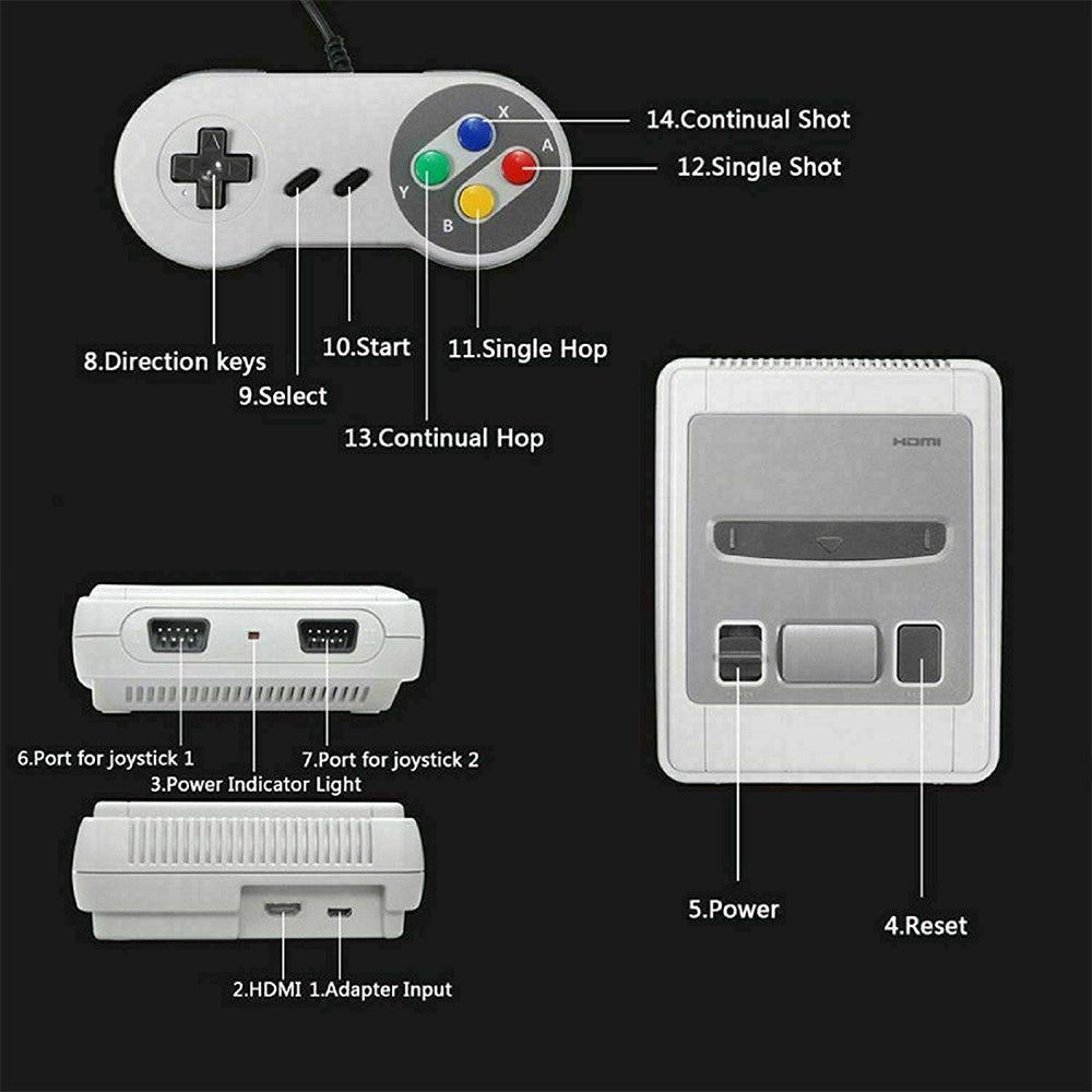 1080P HDMI Retro Handheld Game Console with 621 Games