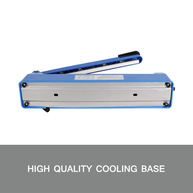 Durable 300mm Metal Impulse Heat Sealer, Electric Poly Bag