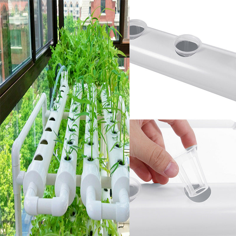 108 Plant Sites PVC Hydroponic System with Pump Timer