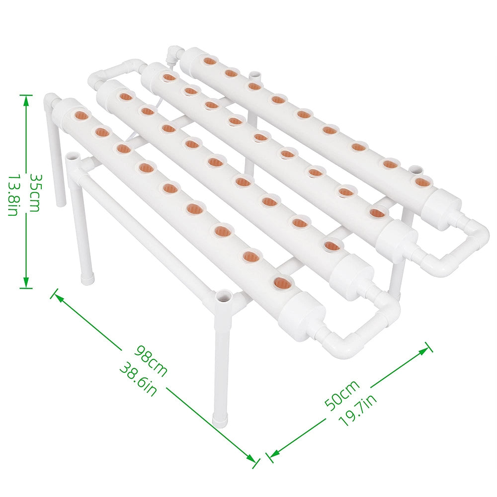 36 Plant Sites Hydroponic Grow Kit with Timer System