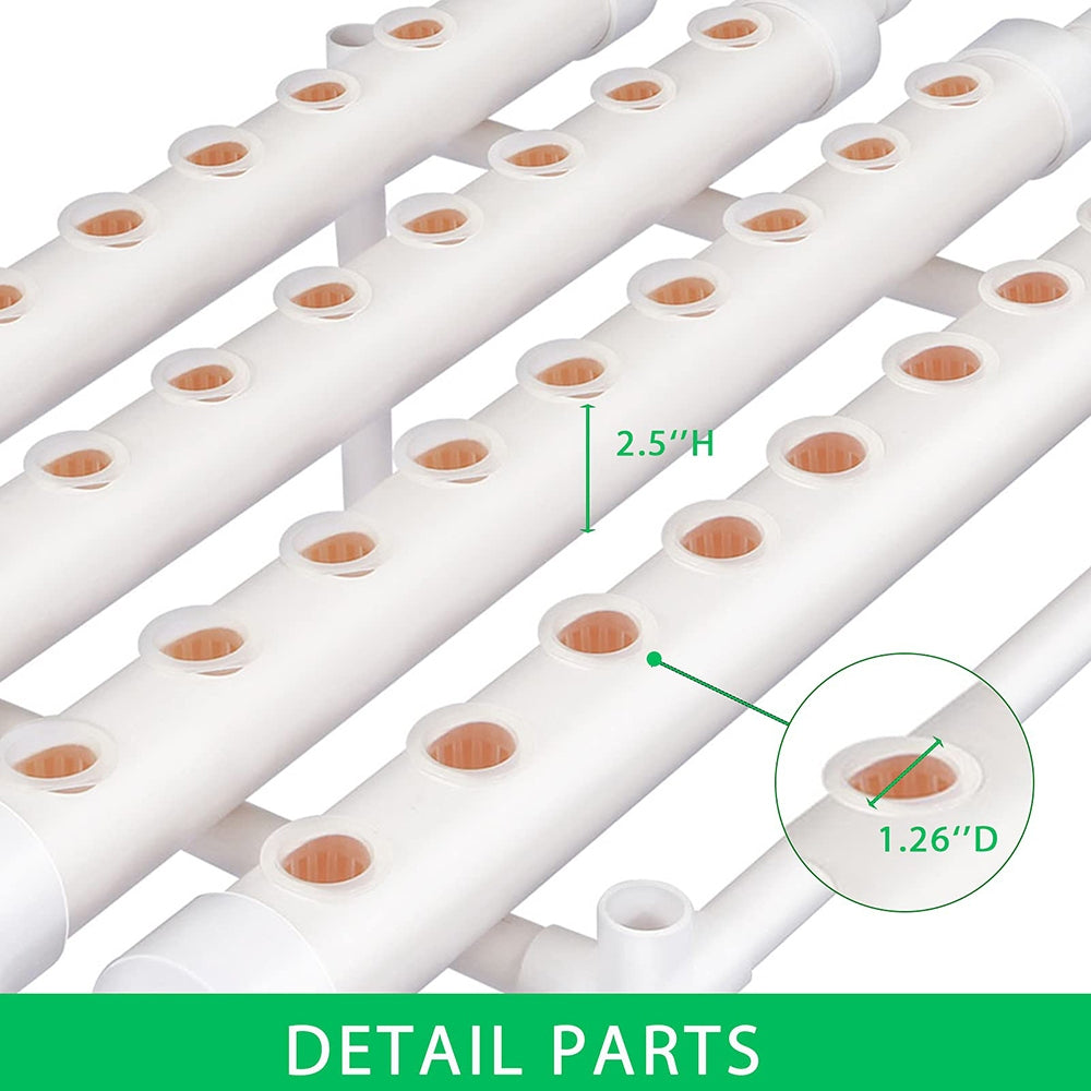 36 Plant Sites Hydroponic Grow Kit with Timer System