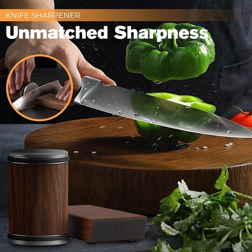 Diamond Rolling Knife Sharpener Kit, Magnetic Base, 2 Discs, Gift Set