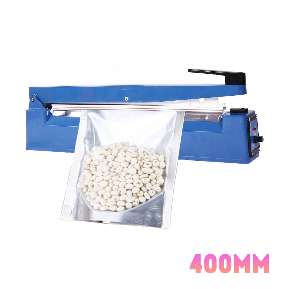 400mm Electric Heat Sealer Impulse Machine with Timer, Blue