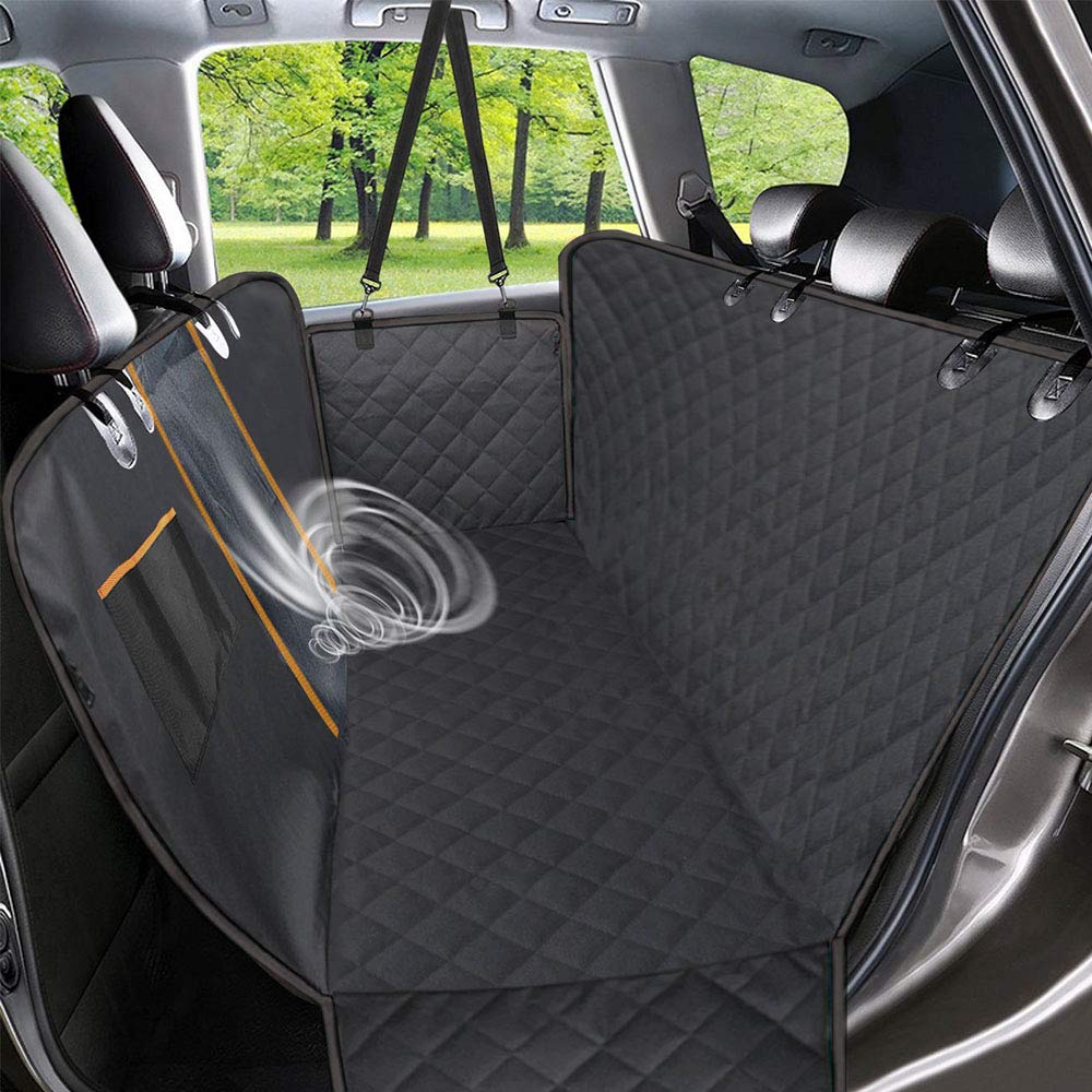 Waterproof Breathable Pet Car Hammock Seat Cover with Safety Belt