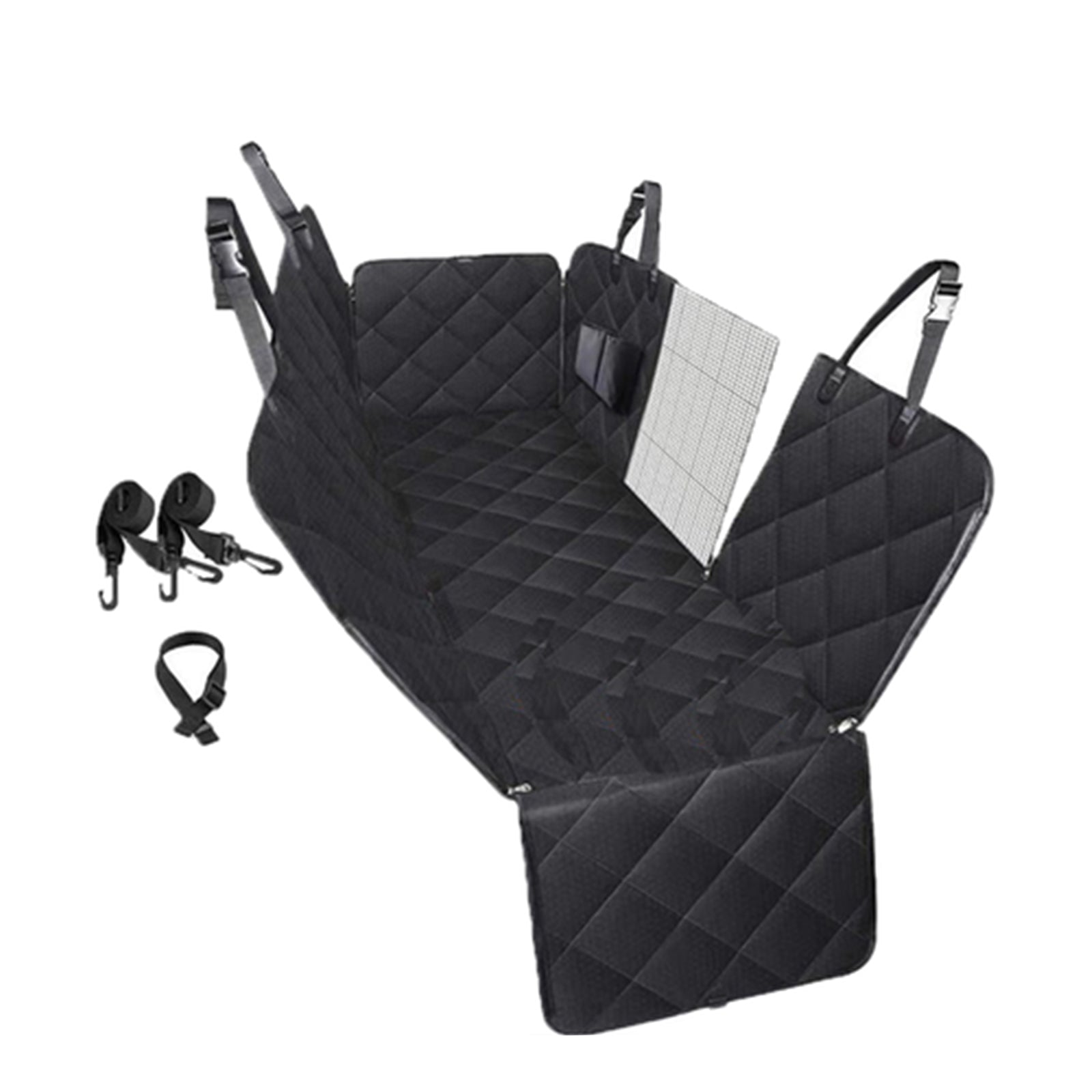 Waterproof NonSlip Pet Car Seat Cover with Mesh Window