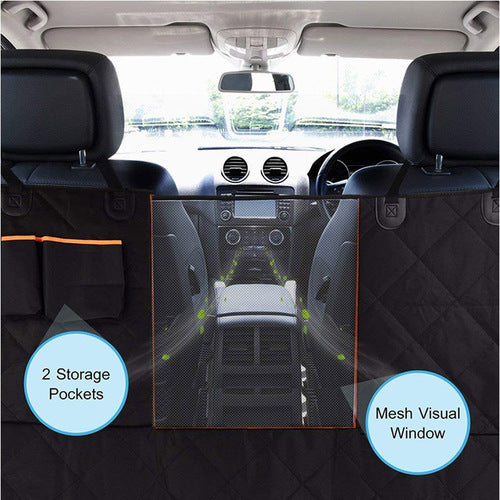 Waterproof NonSlip Pet Car Seat Cover with Mesh Window