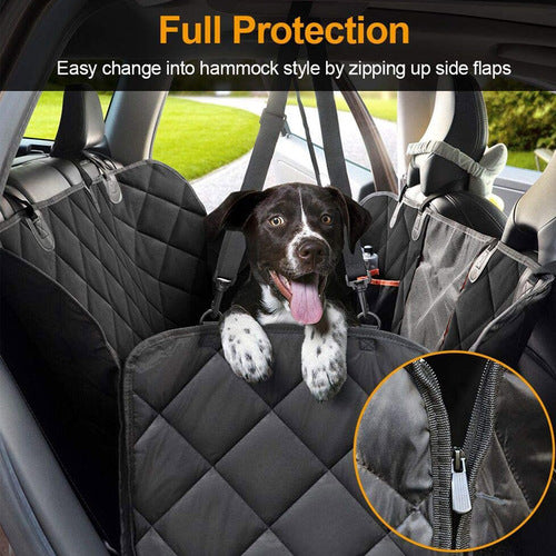 Waterproof NonSlip Pet Car Seat Cover with Mesh Window