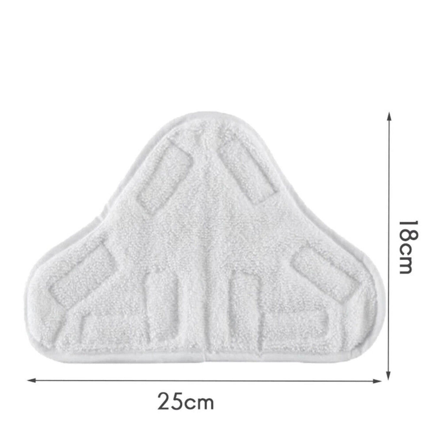 5PCS Ultra Soft Microfiber Steam Mop Pads - White