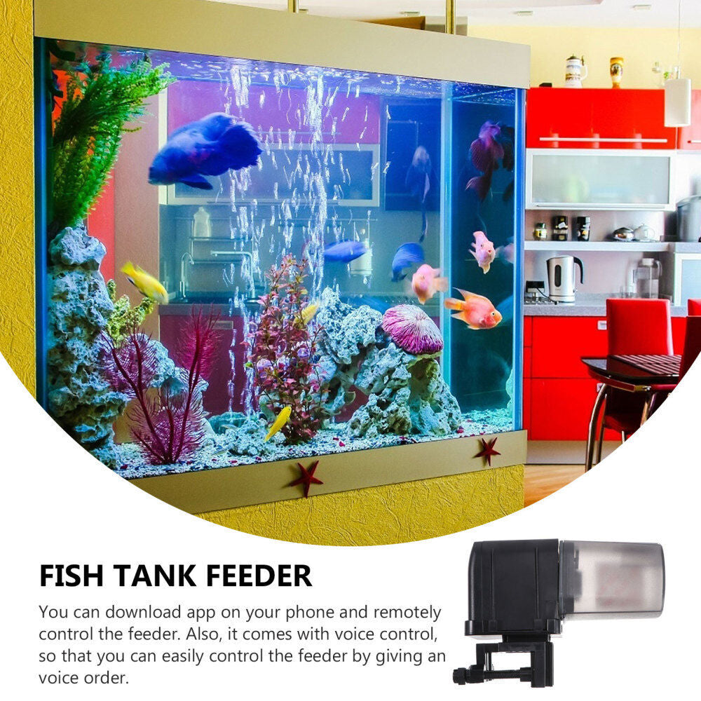 WiFi Remote Control Automatic Fish Feeder USB 1pc