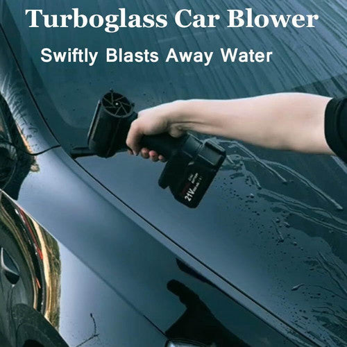 Cordless Blower Portable Handheld Electric Brushless Turbo Jet Fan w/2 Batteries