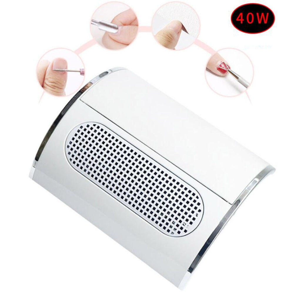 40W 3-Fan Nail Dust Collector Remover Vacuum Cleaner