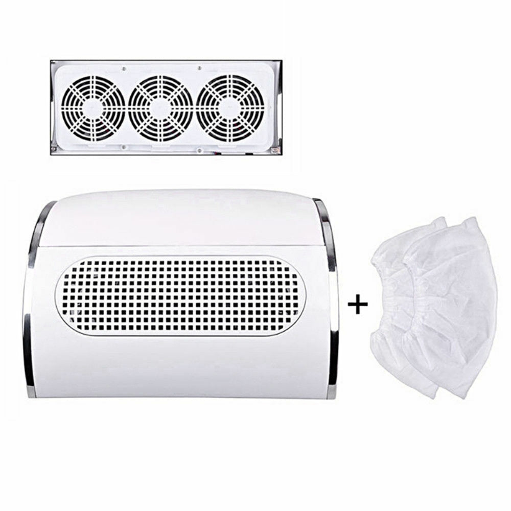 40W 3-Fan Nail Dust Collector Remover Vacuum Cleaner