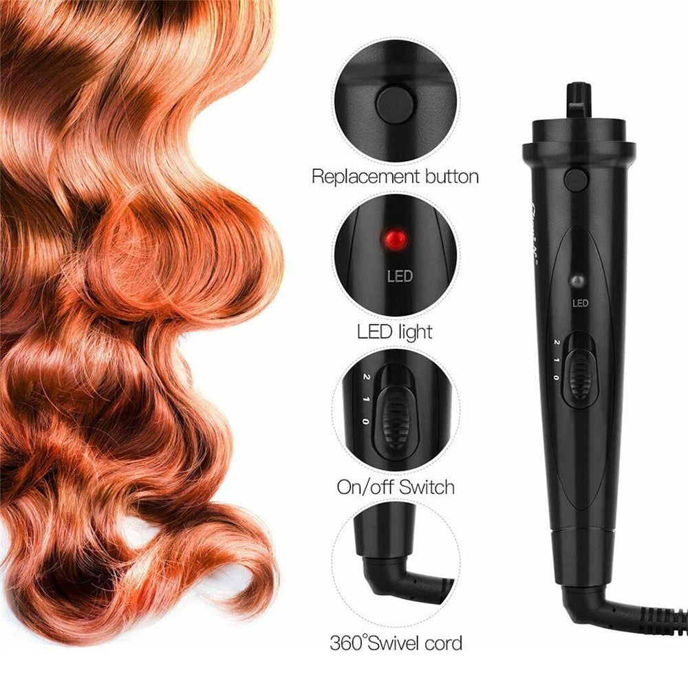 5 in 1 Ceramic Hair Curler Wand Set LCD Adjustable Temp