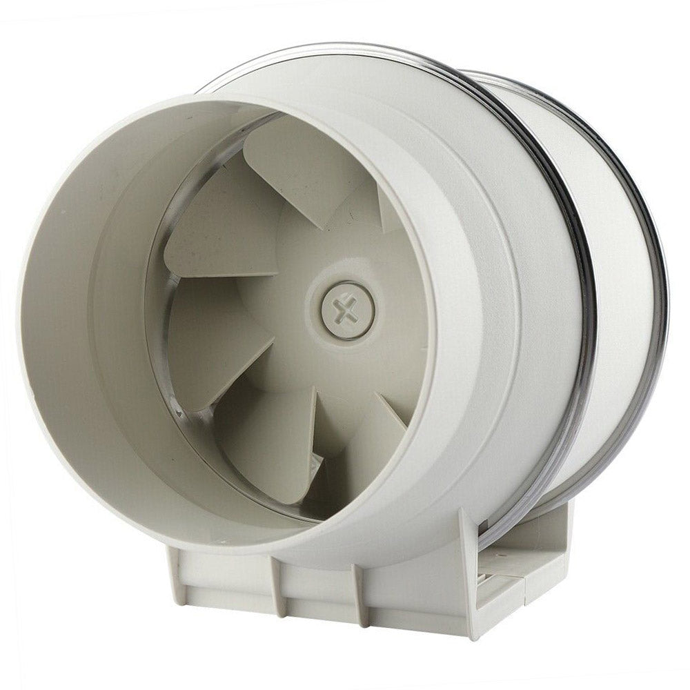 6" Hydroponic Inline Exhaust Fan, IPX4, 540m³/h Airflow