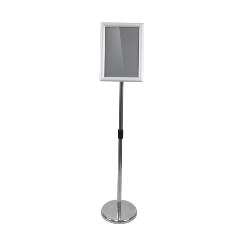 Durable A4 Floor Poster Stand with 360° Rotation, 70-120cm Height