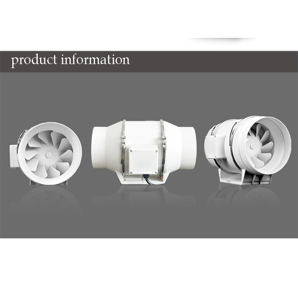 Low Noise 8" Hydroponic Inline Extractor Fan with Speed Control