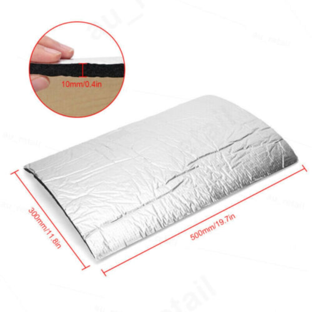 Lightweight Self-adhesive Heat & Sound Insulation Mat, 24 Sheets