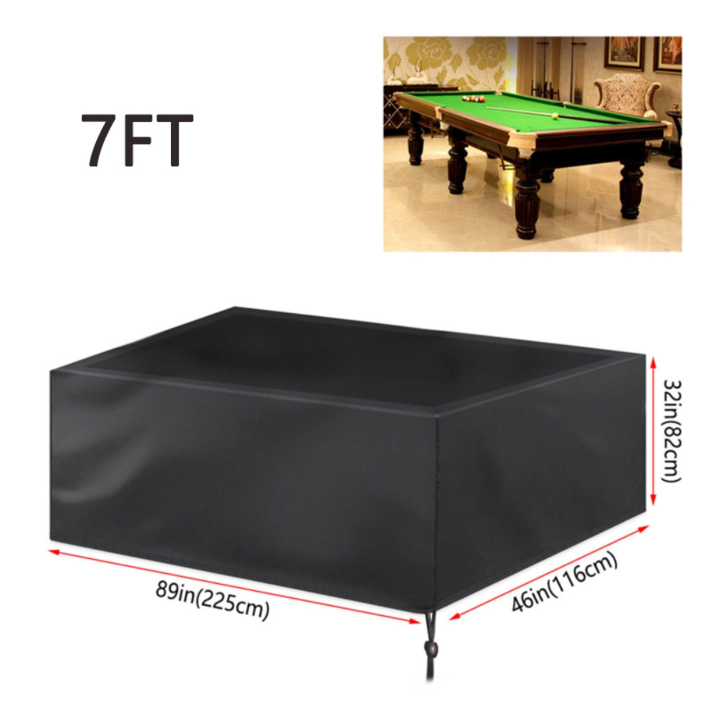 Waterproof Heavy Duty 7FT Pool Table Cover, 210D Oxford Cloth