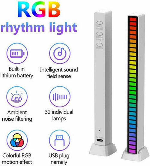 16 Million Colors RGB LED Bedside Table Floor Lamp Set