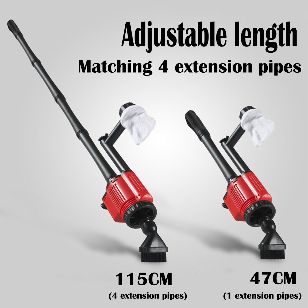 7-in-1 Electric Aquarium Cleaner, Adjustable Height, 28W