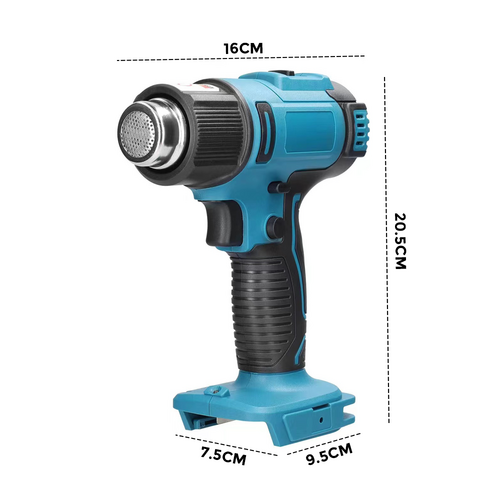 2000W Cordless Heat Gun with Nozzles, Ergonomic, Battery-Powered