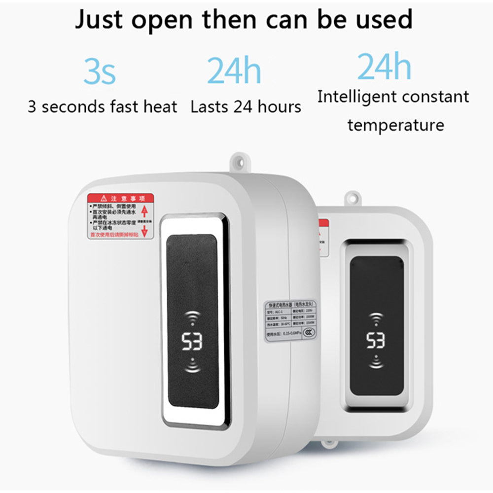 Instant Electric Tankless Water Heater System with LCD Display