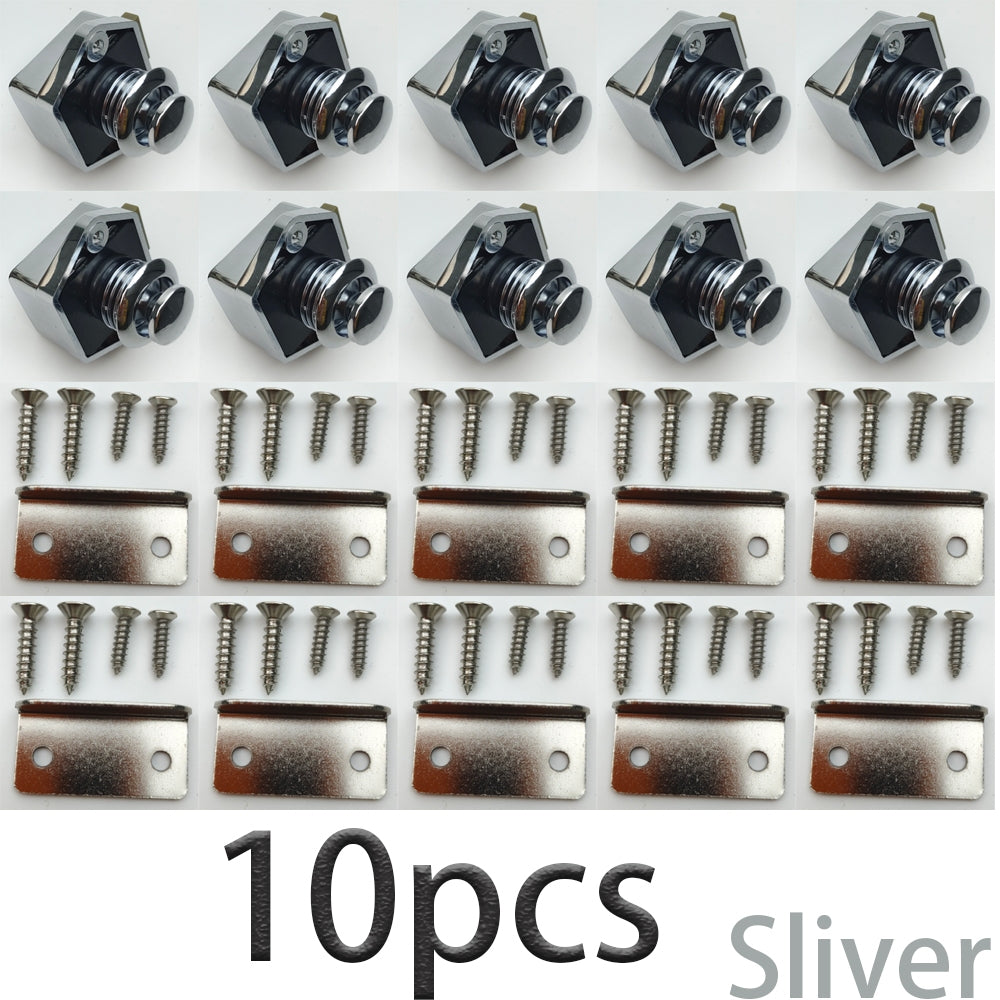 10PCS Lightweight Push Button Door Catch Lock for Cabinets