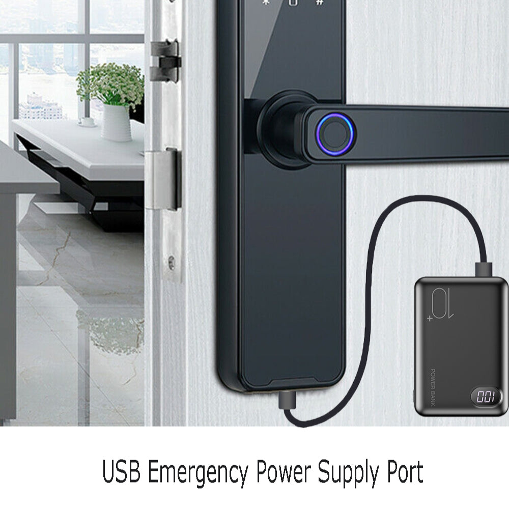 5-in-1 WIFI Smart Door Lock Biometric App Control - Tuya