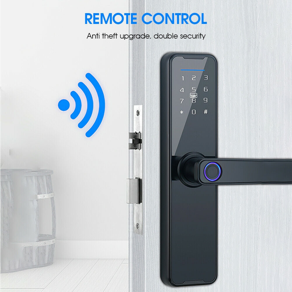 5-in-1 WIFI Smart Door Lock Biometric App Control - Tuya