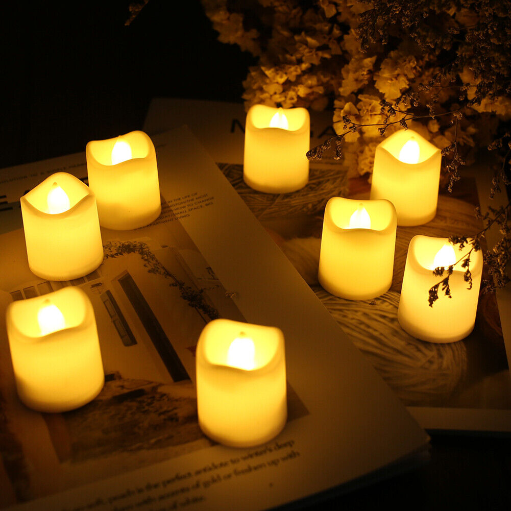 48PCS Flameless LED Tea Light Candles Warm White Decoration